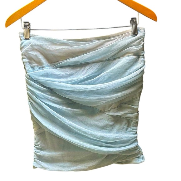 Free People Ruched Tube Top | Color Ice 
Size M - Picture 2 of 8